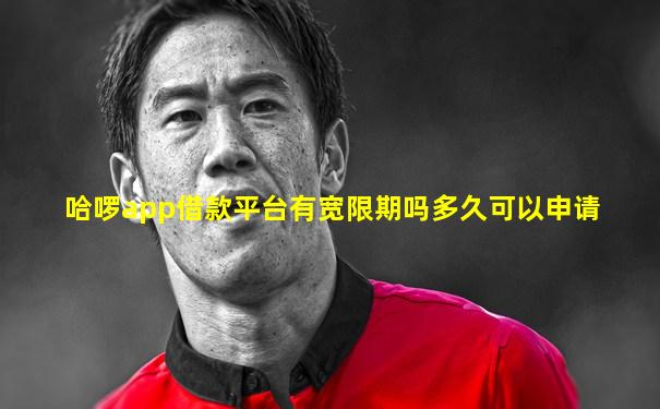 哈啰app借款平台有宽限期吗多久可以申请