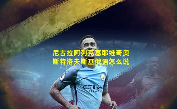 尼古拉阿列克塞耶维奇奥斯特洛夫斯基俄语怎么说