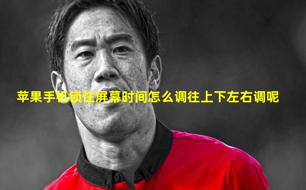 苹果手机锁住屏幕时间怎么调往上下左右调呢